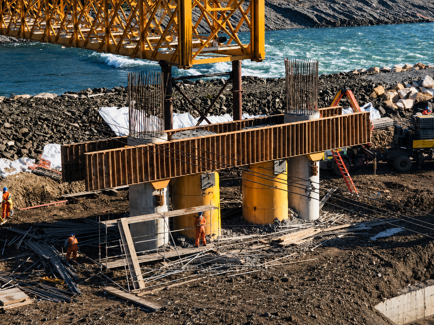 Andamios y torretas estructurales EURO CEC Puente Ferroviario Cautín