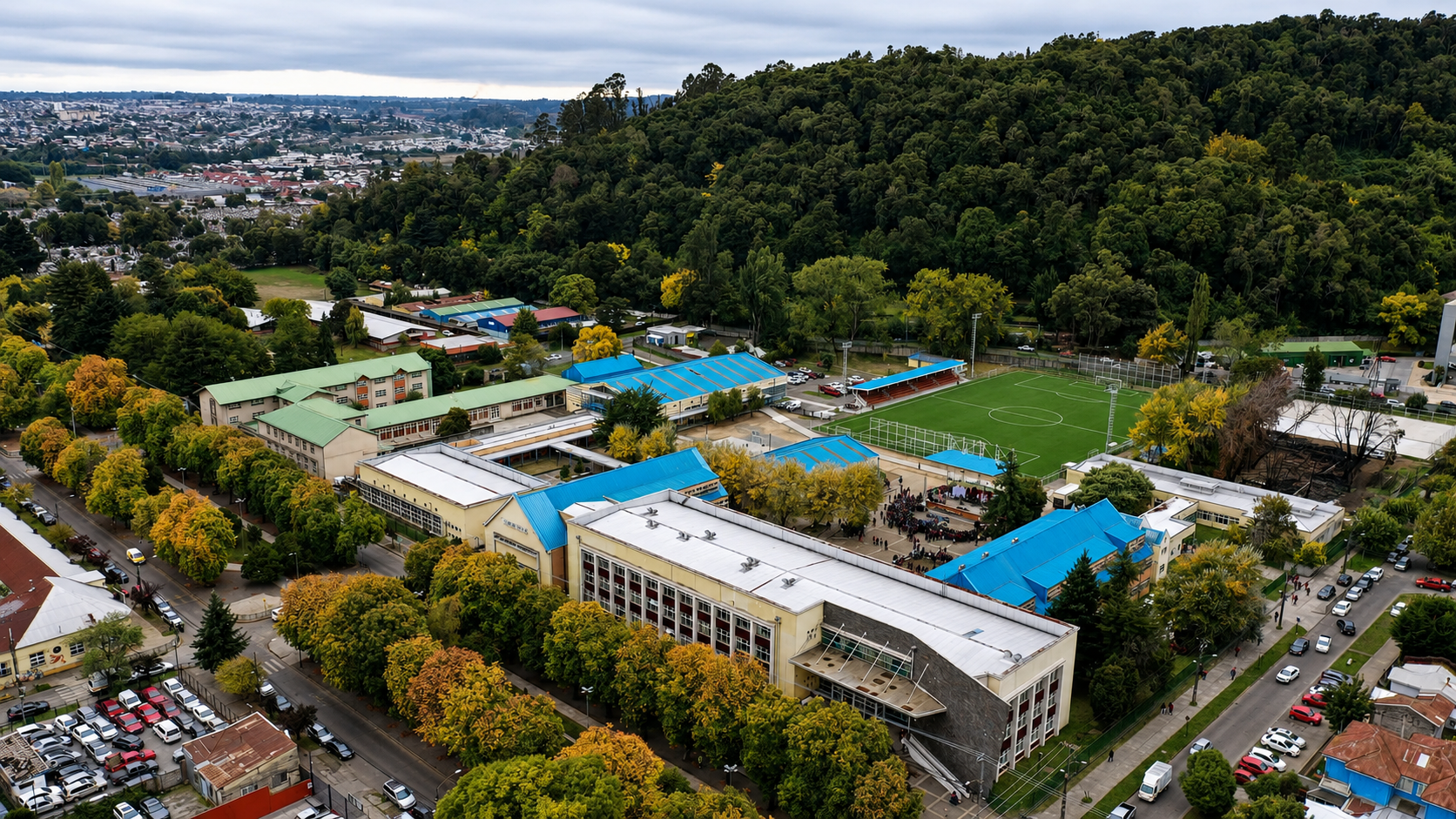 Construcción Liceo Pablo Neruda Temuco